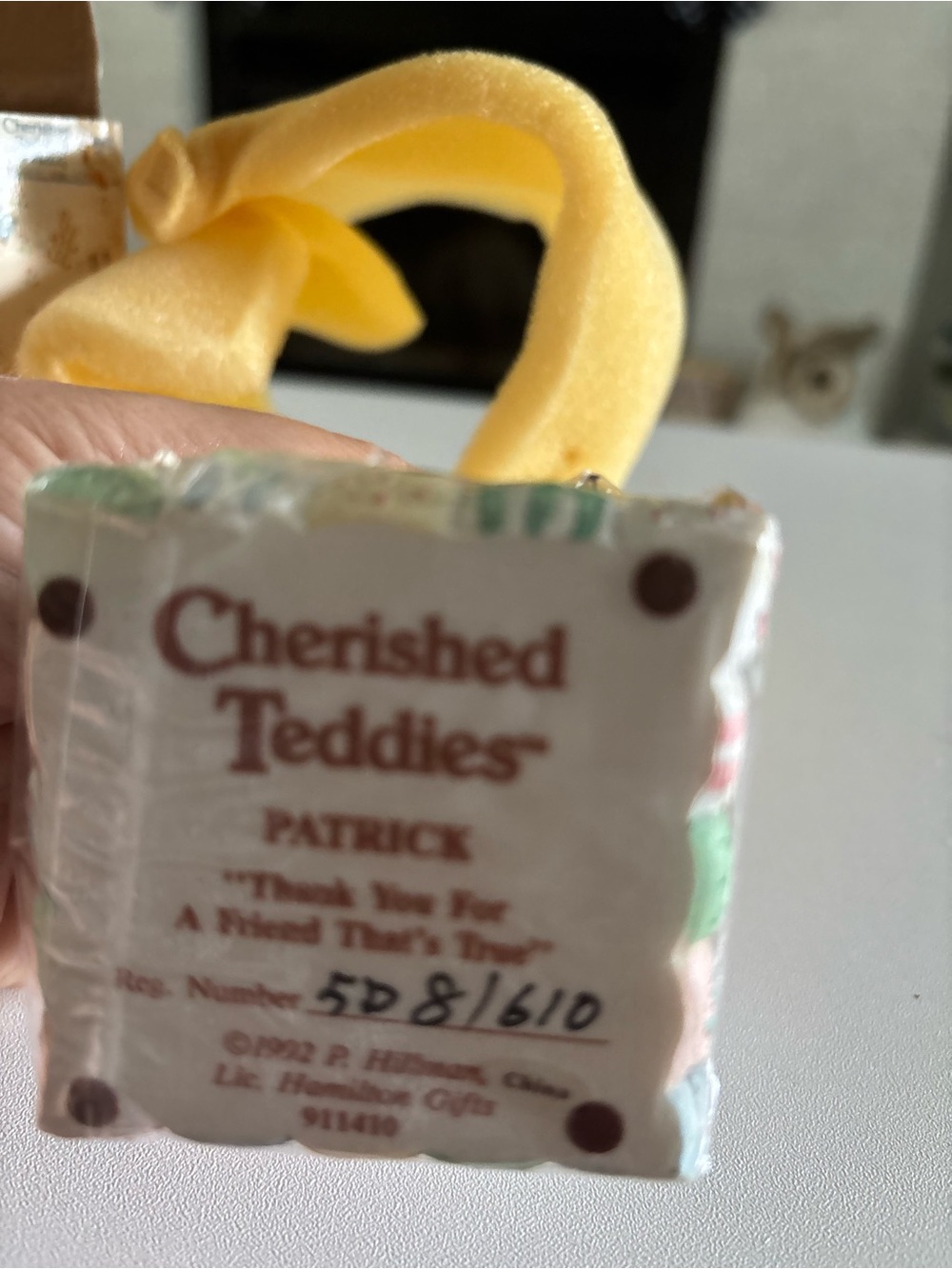 Cherished Teddies Patrick Thank you for A Friend That True Figurine 911410 - Picture 11 of 11